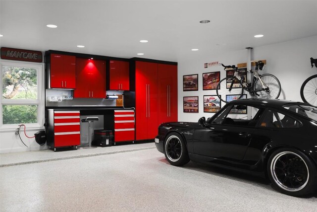 5301 Maryanna Dr, Austin, TX 78746 - garage featuring recessed lighting