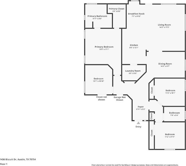 1436 Biscuit Dr, Austin, TX 78754 - view of home floor plan