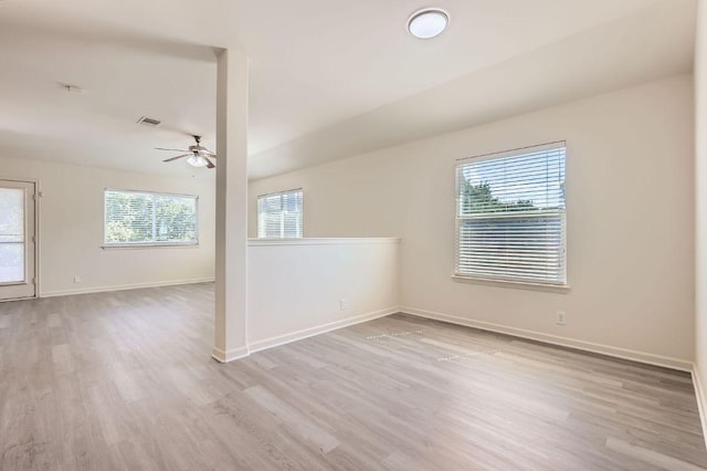 1436 Biscuit Dr, Austin, TX 78754 - spare room featuring ceiling fan and wood finished floors