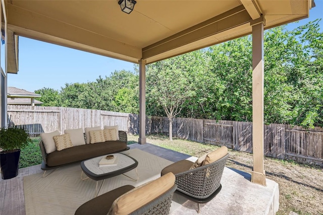1436 Biscuit Dr, Austin, TX 78754 - fenced backyard featuring a patio area