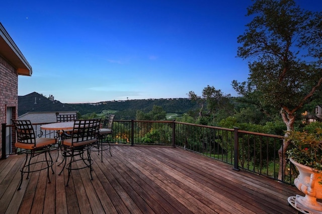 10008 Inshore Dr, Austin, TX 78730 - deck featuring outdoor dining space