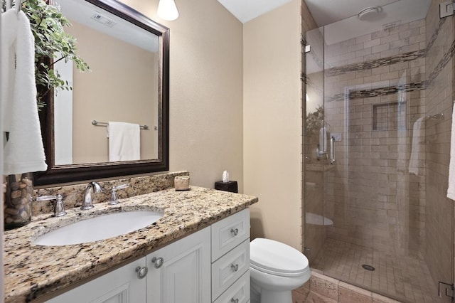 10008 Inshore Dr, Austin, TX 78730 - full bathroom with a stall shower and vanity