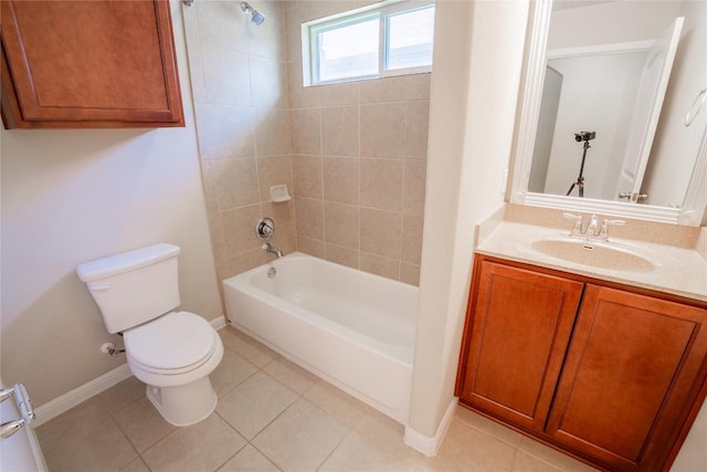 11612 Yeadon Way, Austin, TX 78717 - full bathroom with  shower combination, vanity, and tile patterned floors