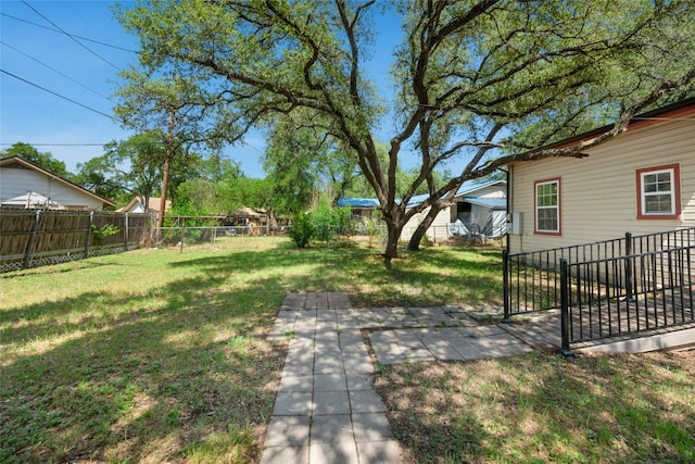 1510 Circle Dr, Round Rock, TX 78664 - fenced backyard with a patio