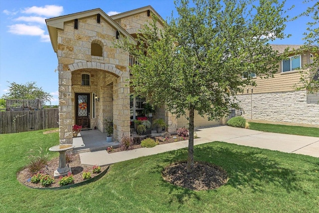 11600 Santa Elena Ln, Austin, TX 78717 - view of front of house with stone siding