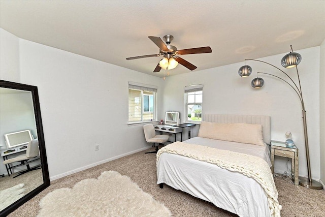 11600 Santa Elena Ln, Austin, TX 78717 - carpeted bedroom featuring baseboards and ceiling fan