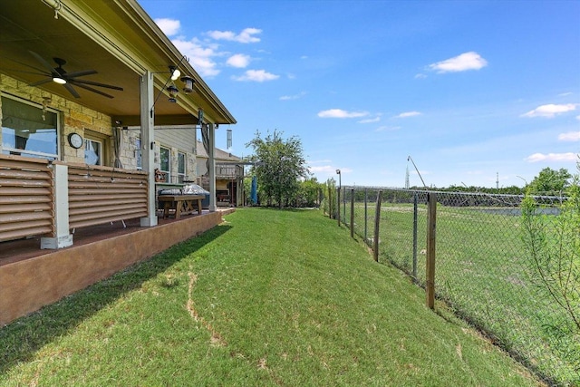 11600 Santa Elena Ln, Austin, TX 78717 - view of yard featuring a ceiling fan