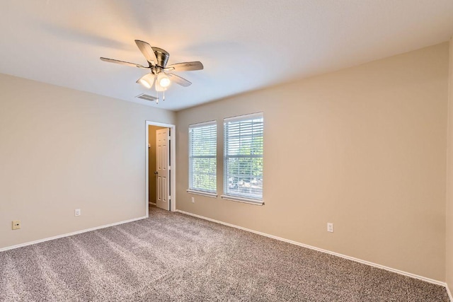 132 Hillhouse Ln, Manchaca, TX 78652 - carpeted empty room with ceiling fan and baseboards