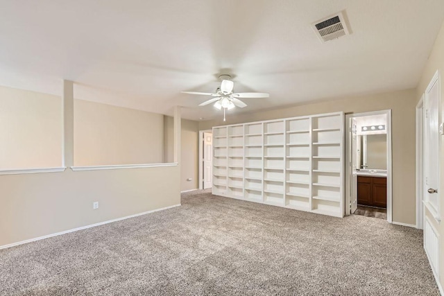 132 Hillhouse Ln, Manchaca, TX 78652 - spare room featuring a ceiling fan and carpet flooring