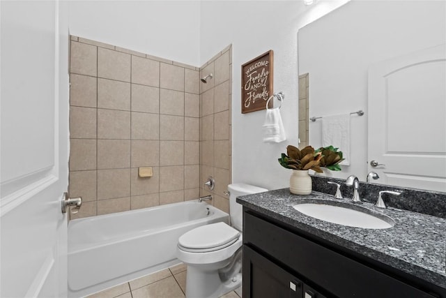 12221 Fairway Cv, Austin, TX 78732 - full bath with vanity, shower / washtub combination, and tile patterned flooring