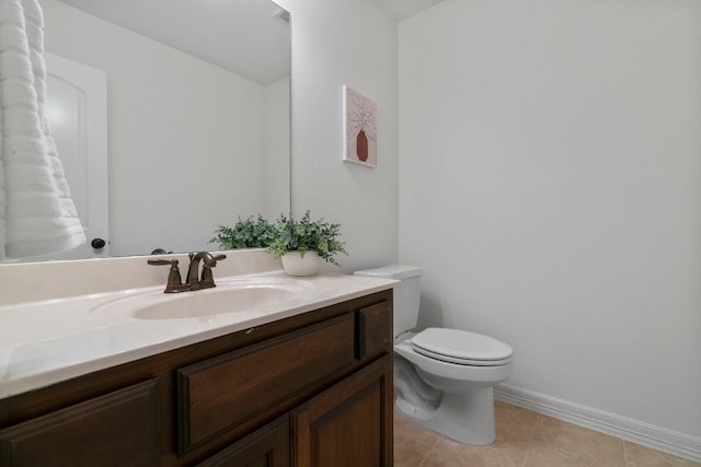 139 Merion Dr, Austin, TX 78737 - bathroom with vanity and tile patterned floors