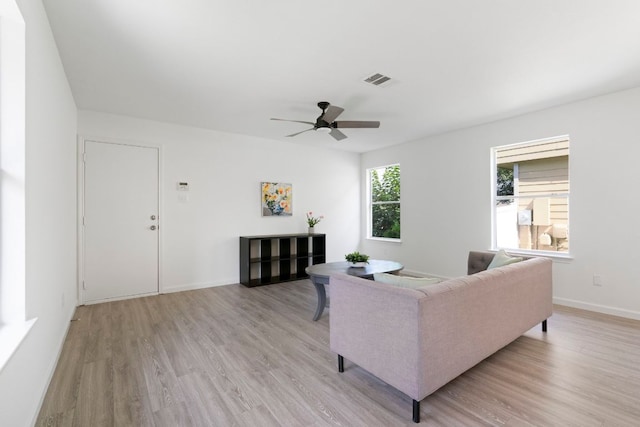 1431 Davis Mountain Loop, Cedar Park, TX 78613 - living room with light wood-type flooring and a ceiling fan