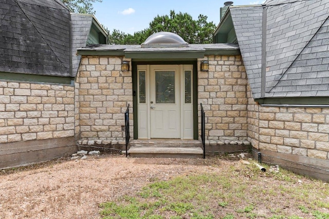 17226 Rocky Ridge Rd, Austin, TX 78734 - doorway to property with a chimney