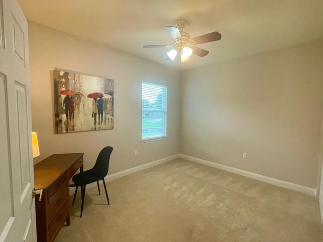 209 Crockett Loop, Georgetown, TX 78633 - unfurnished office featuring light colored carpet and a ceiling fan