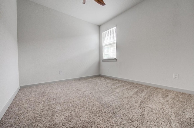 228 Tequilana Pass, Leander, TX 78641 - carpeted spare room featuring ceiling fan and lofted ceiling