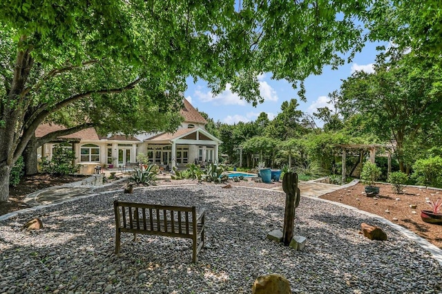 1208 Verdant Way, Austin, TX 78746 - view of yard with a patio
