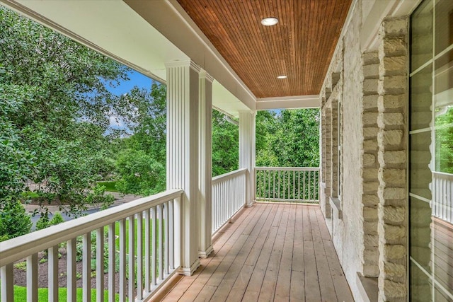 1208 Verdant Way, Austin, TX 78746 - view of wooden deck