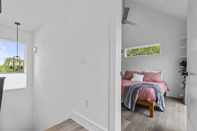 5006 Lott Ave Unit 2, Austin, TX 78721 - bedroom with wood finished floors and baseboards