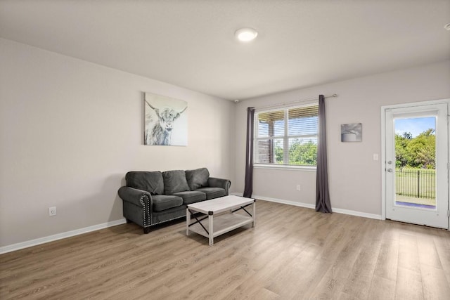 649 Otto Ave, Georgetown, TX 78626 - living room with light wood finished floors and baseboards