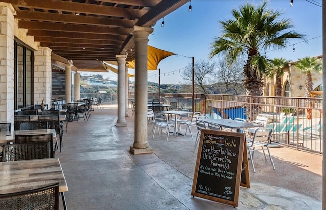963 Tomichi Trl, Lakeway, TX 78738 - view of patio featuring outdoor dining area