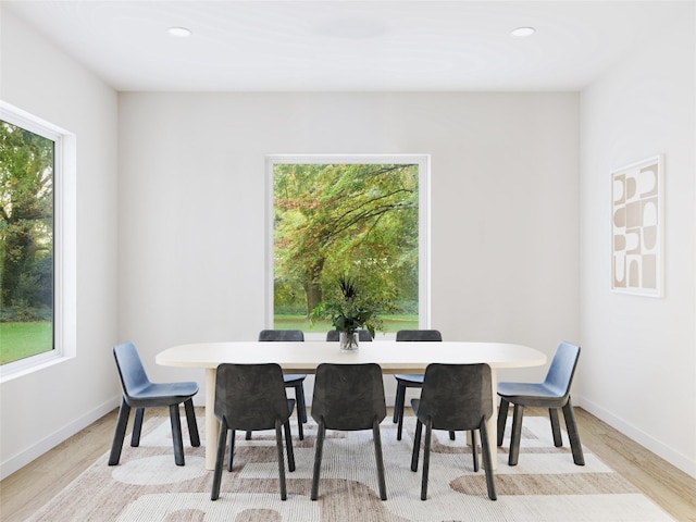 4604 Englewood Dr, Austin, TX 78745 - dining room featuring light wood finished floors and recessed lighting