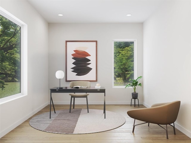 4604 Englewood Dr, Austin, TX 78745 - office space featuring wood finished floors and recessed lighting