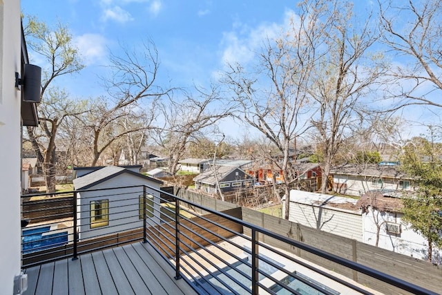 3402 Goodwin Ave Unit 1, Austin, TX 78702 - deck featuring a residential view