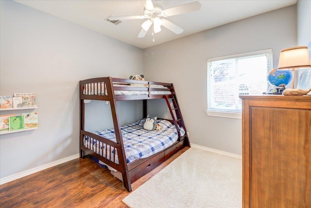 8500 E Potosi Cv, Austin, TX 78717 - bedroom featuring wood finished floors and ceiling fan