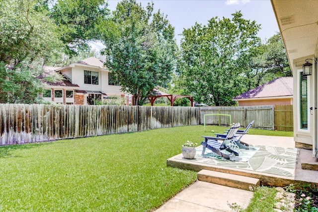 8500 E Potosi Cv, Austin, TX 78717 - fenced backyard featuring a patio area