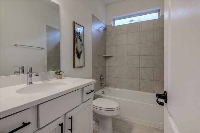 17816 Clairess Ln, Manor, TX 78653 - full bath featuring vanity, bathing tub / shower combination, and tile patterned flooring