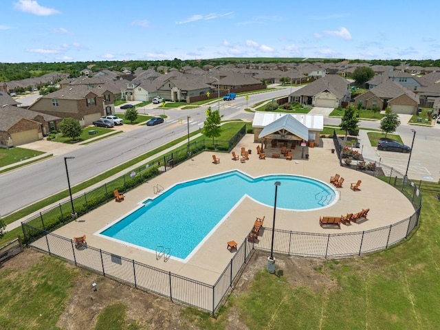 12000 Kincardine Way, Austin, TX 78754 - community pool featuring a residential view and a patio area