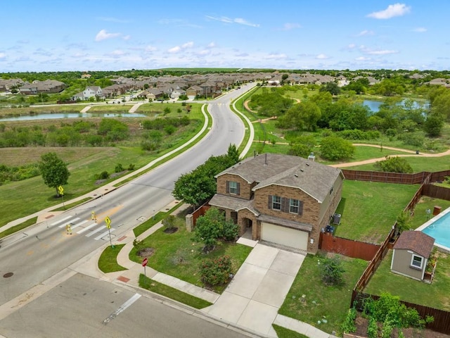 12000 Kincardine Way, Austin, TX 78754 - aerial perspective of suburban area with a nearby body of water