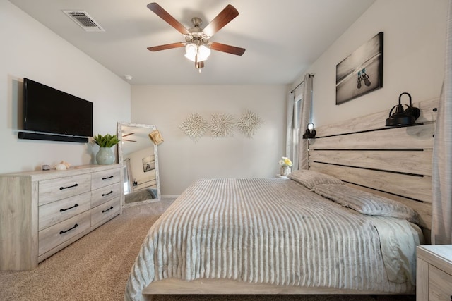 8713 Alderman Dr, Austin, TX 78747 - bedroom with light carpet and ceiling fan