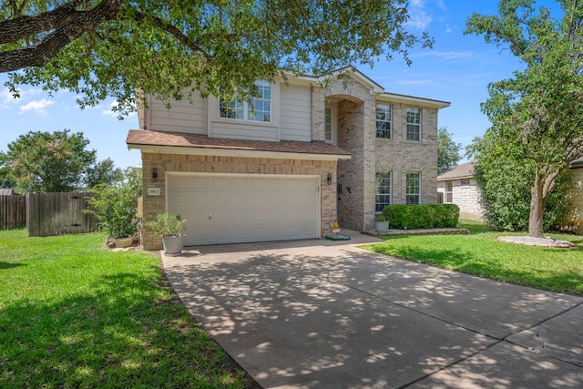 1913 Avante Dr, Cedar Park, TX 78613 - traditional-style home featuring concrete driveway, an attached garage, and stone siding