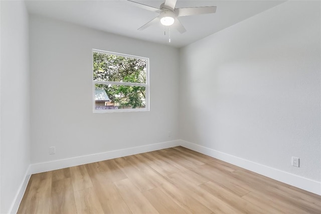 2402 Broken Oak Dr, Austin, TX 78745 - unfurnished room with light wood-style floors and a ceiling fan