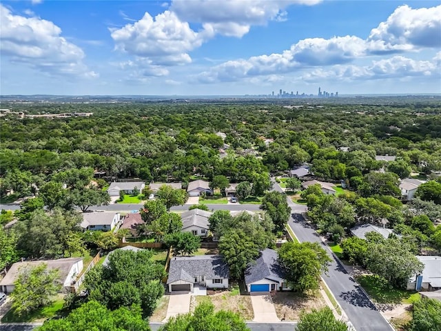 2402 Broken Oak Dr, Austin, TX 78745 - aerial view of residential area with a forest