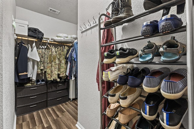 5302 Oster Dr, Killeen, TX 76542 - spacious closet featuring wood finished floors