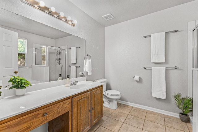5302 Oster Dr, Killeen, TX 76542 - full bath featuring vanity, a shower stall, and tile patterned floors
