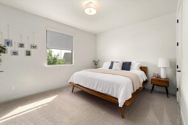 230 Wilderness Cv, Driftwood, TX 78619 - bedroom with light colored carpet and baseboards