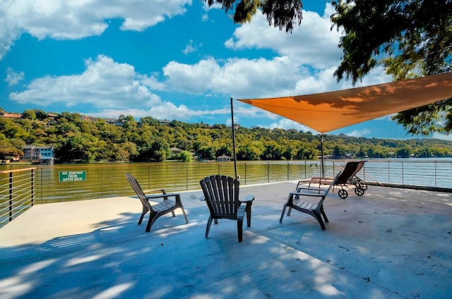 3816 Pappys Way, Austin, TX 78730 - view of patio / terrace with a wooded view