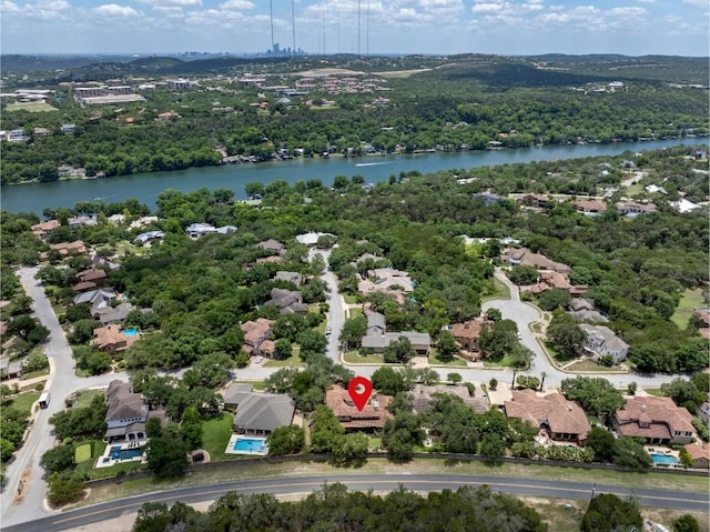 3816 Pappys Way, Austin, TX 78730 - aerial view of a nearby body of water