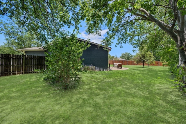 2801 Cornish Cir, Austin, TX 78745 - fenced backyard featuring a patio area