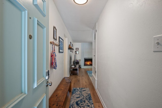 2801 Cornish Cir, Austin, TX 78745 - hall featuring wood finished floors