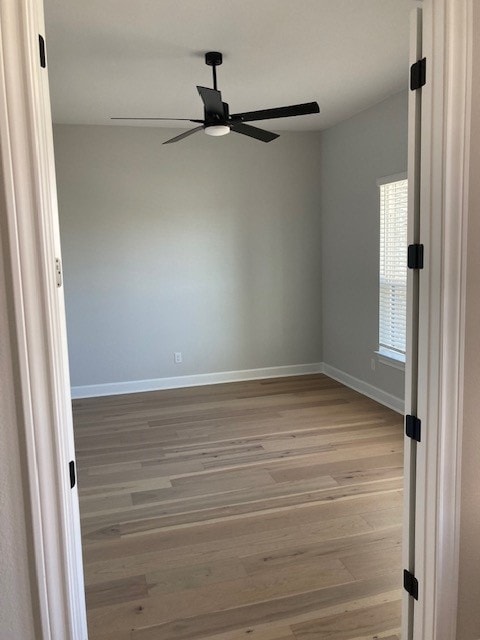 120 Prairie Clover Dr, Dripping Springs, TX 78620 - unfurnished room featuring ceiling fan and light wood-style flooring