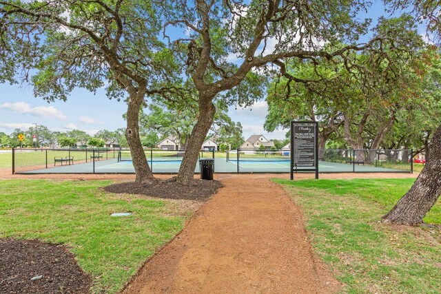 627 Cold River Run, Kyle, TX 78640 - view of home's community featuring a tennis court