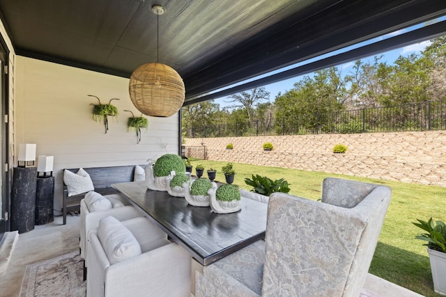 614 W Martingale St W, Georgetown, TX 78633 - view of patio / terrace with outdoor lounge area