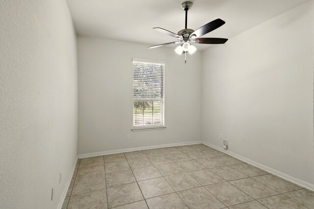 2516 Silver Fern Ln, Pflugerville, TX 78660 - spare room featuring light tile patterned floors and ceiling fan
