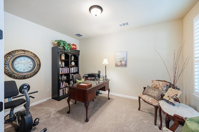 128 Lady Bird Ln, Georgetown, TX 78628 - home office with light colored carpet and plenty of natural light
