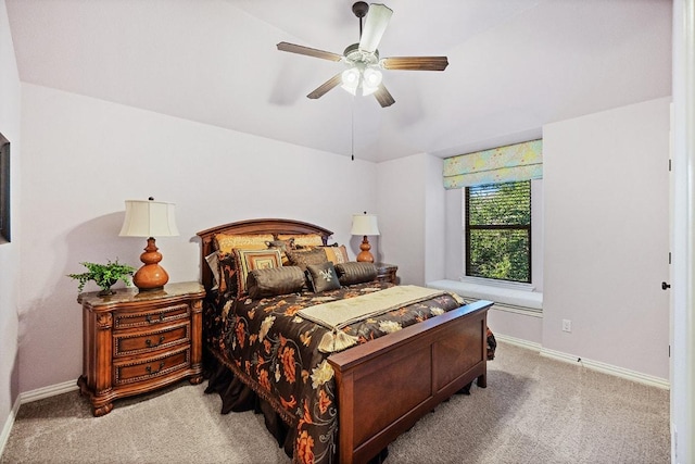 128 Lady Bird Ln, Georgetown, TX 78628 - bedroom with light carpet and ceiling fan