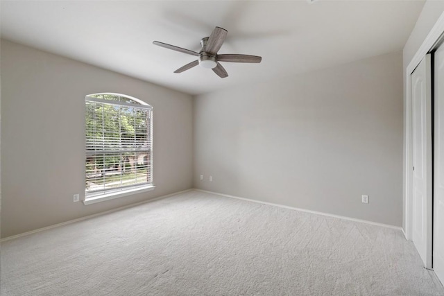 4604 Hibiscus Valley Dr, Austin, TX 78739 - unfurnished bedroom featuring carpet, a closet, and ceiling fan